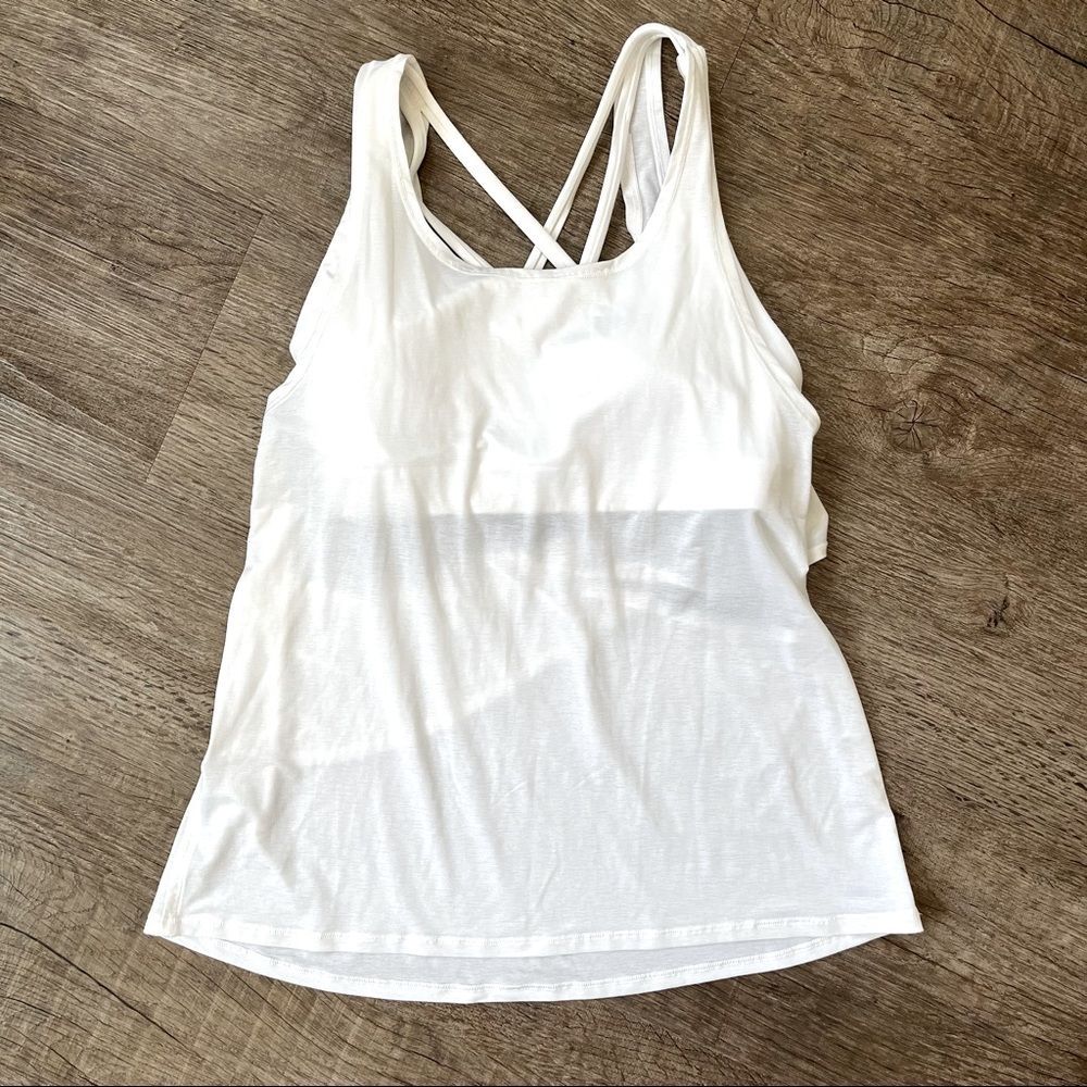 Lululemon Reenergized 2-in-1 Tank 4 White Energy